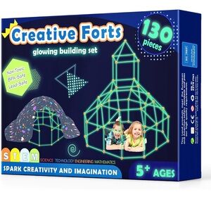 STEM Blue and Green Creative Forts Building Set